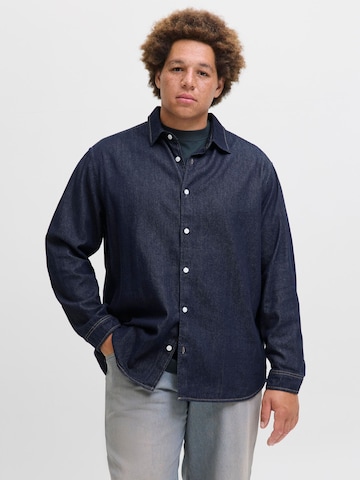 JACK & JONES Comfort Fit Hemd in Blau: Vorderseite