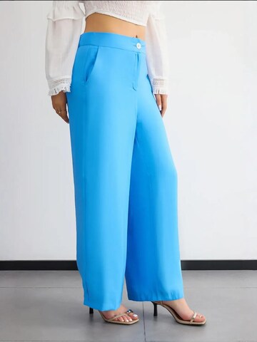 Hiccup - Perna larga Calças em azul