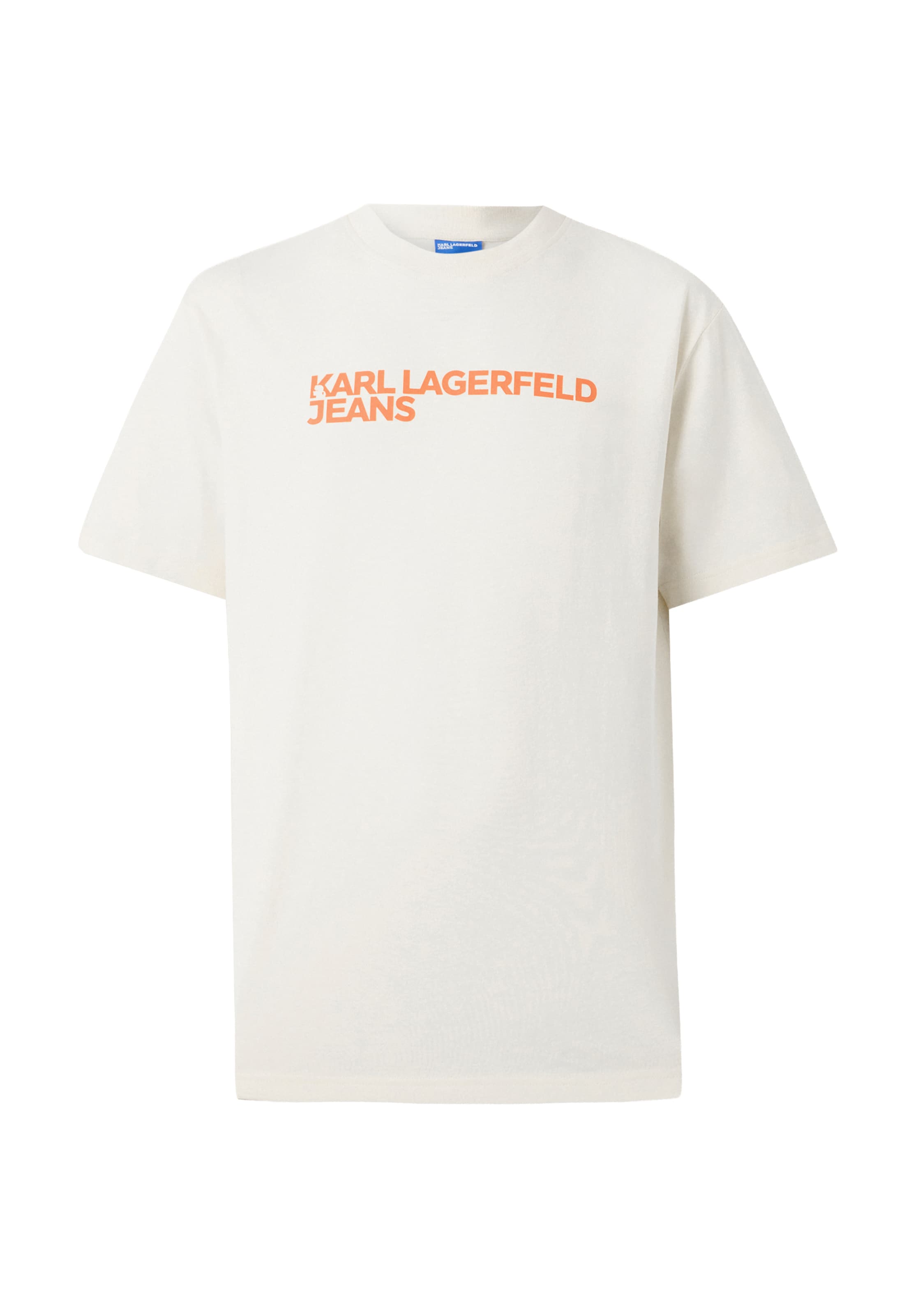 Tricou 'ESSENTIAL' de la KARL LAGERFELD JEANS pe alb: față
