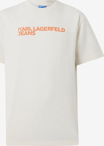 Tricou 'ESSENTIAL' de la KARL LAGERFELD JEANS pe alb: față