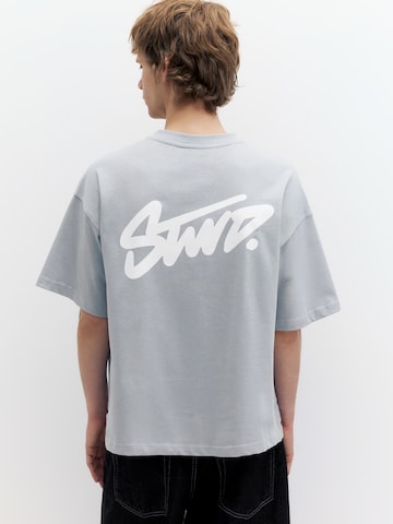 Maglietta 'STWD' di Pull&Bear in blu: frontale