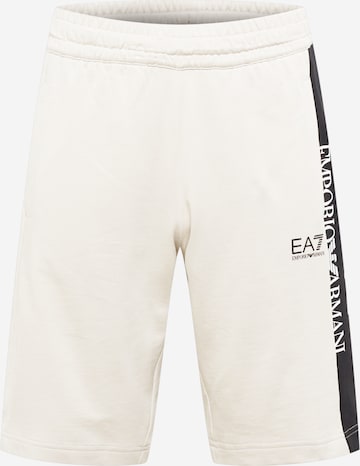 EA7 Emporio Armani - regular Pantalón en beige: frente