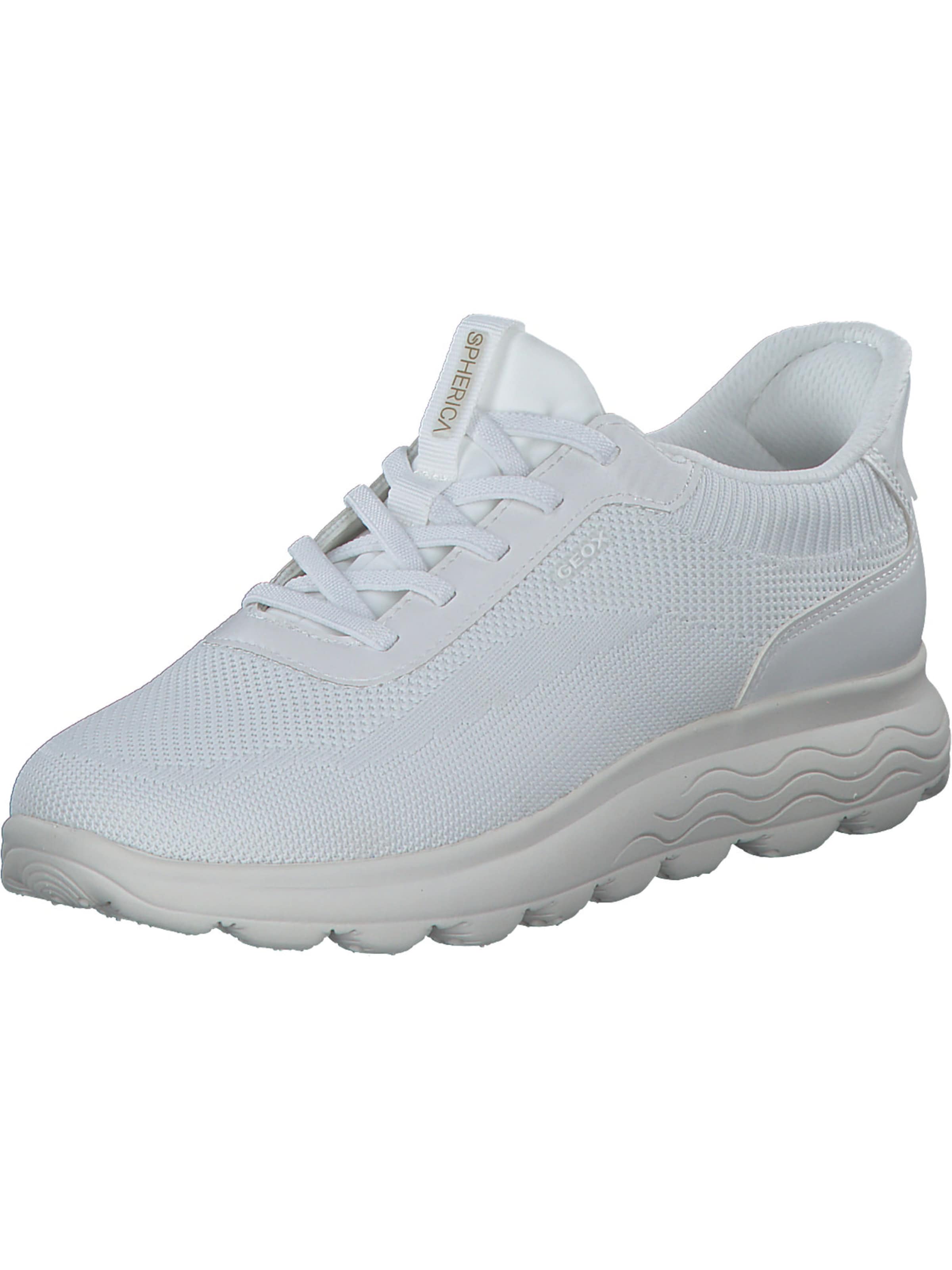 GEOX - Sapatilhas baixas 'Spherica Plus' em branco: frente