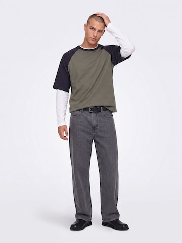 T-Shirt 'ONSHEATON' Only & Sons en vert