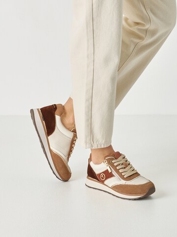 Tamaris Platform trainers in Brown: front