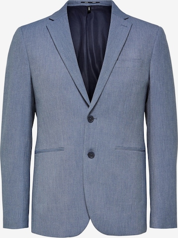 SELECTED HOMME - Ajuste estrecho Chaqueta tipo saco para negocios 'Josh' en azul: frente