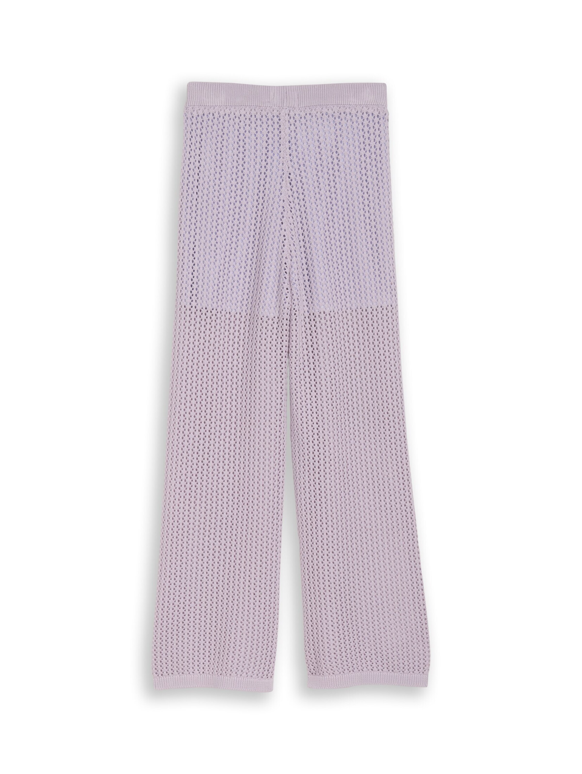 TOM TAILOR Wide leg Trousers in Purple