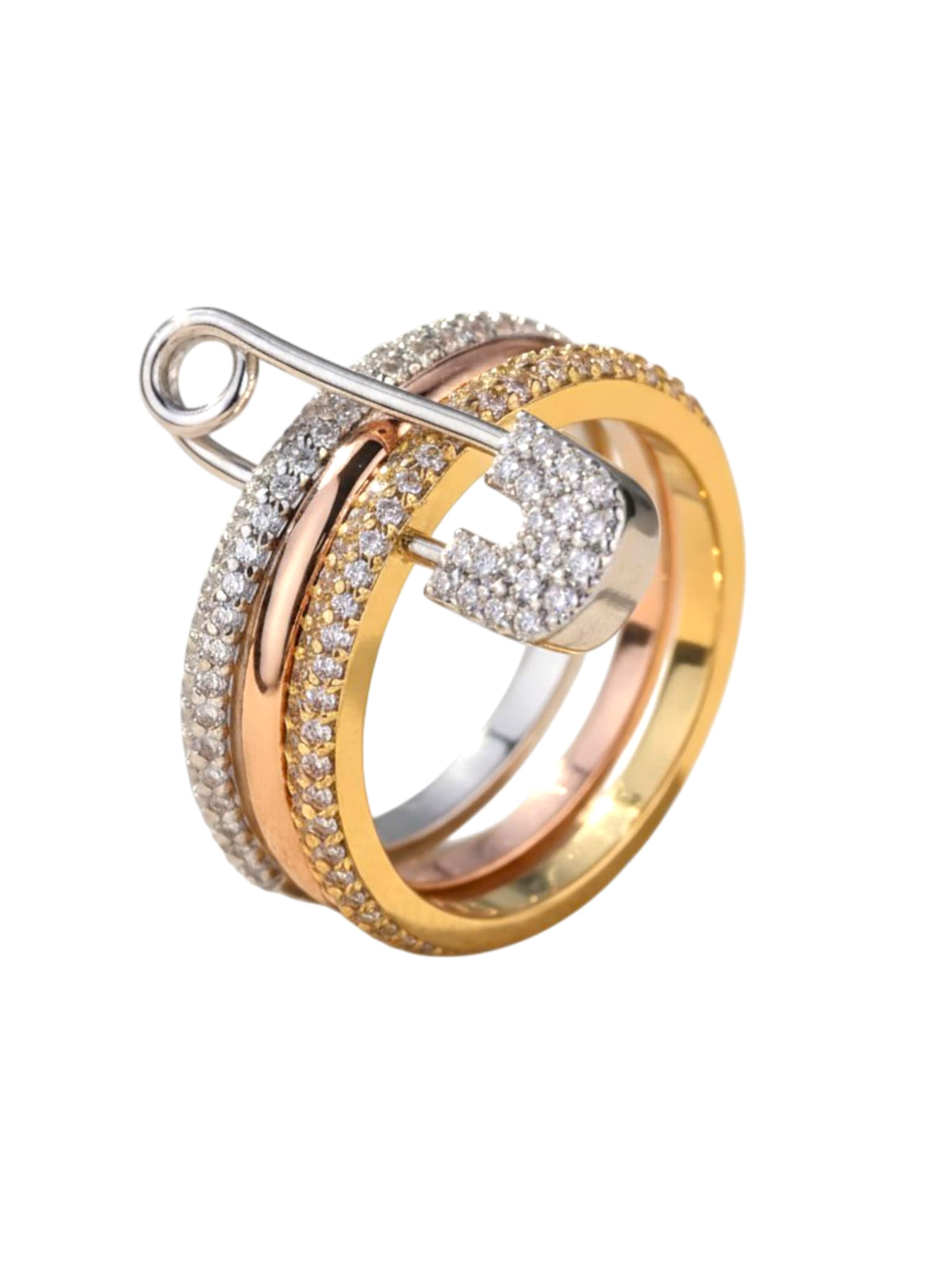 La Moda Me Ring 'Telvi' in Gold: front