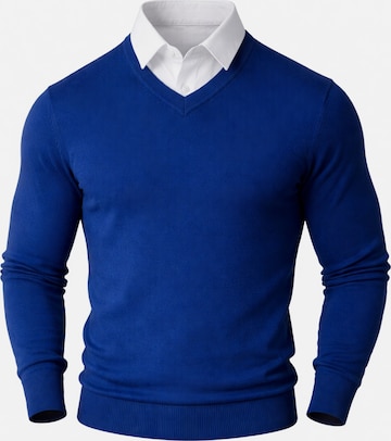 Pullover 'Pantoneclo Men’s Mock Sweater' di PANTONECLO in blu: frontale