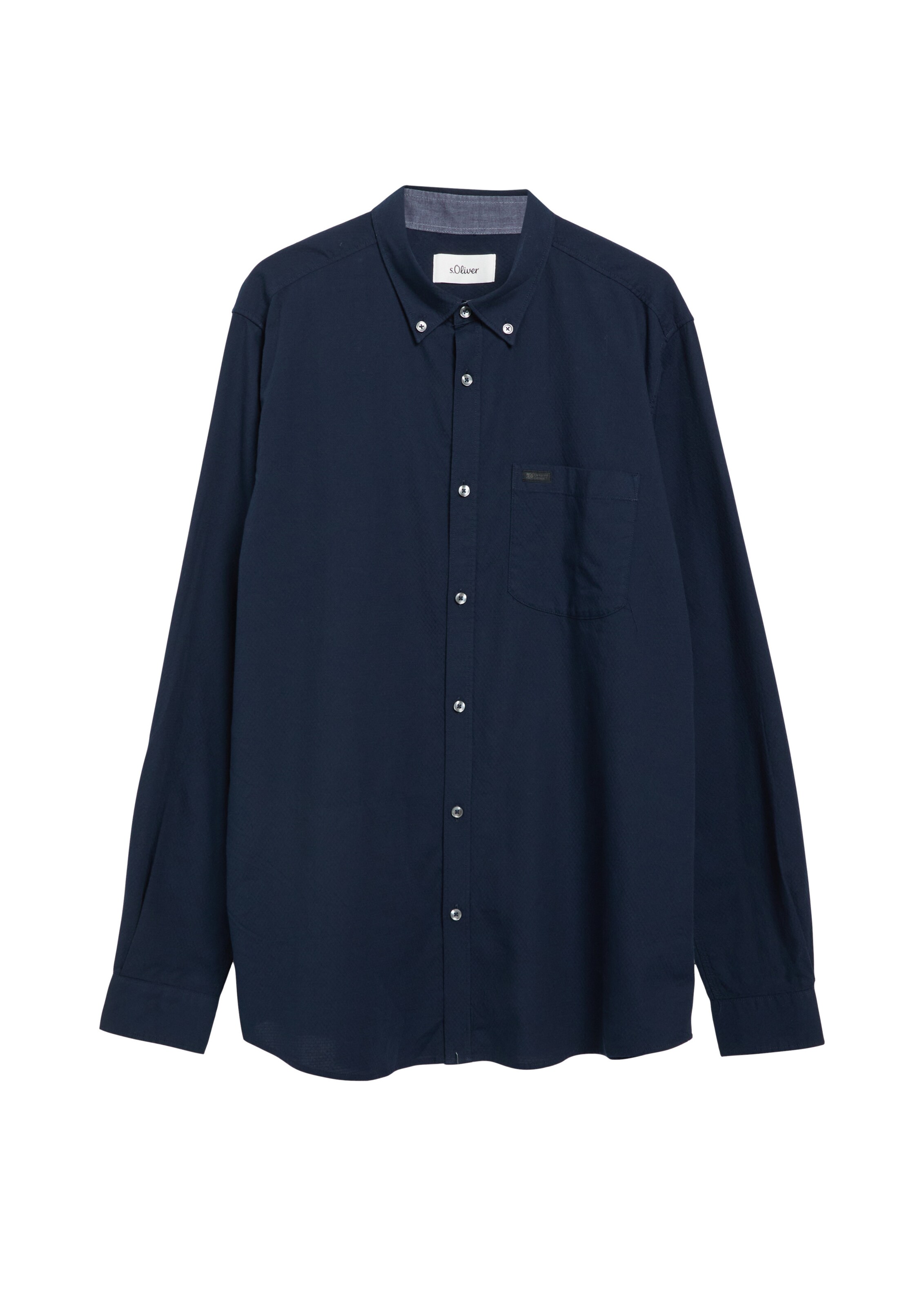 Chemise s.Oliver Men Big Sizes en bleu : devant