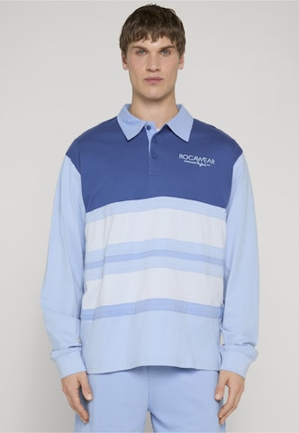 ROCAWEAR Koszulka 'Oldbutgold' w kolorze niebieski: przód