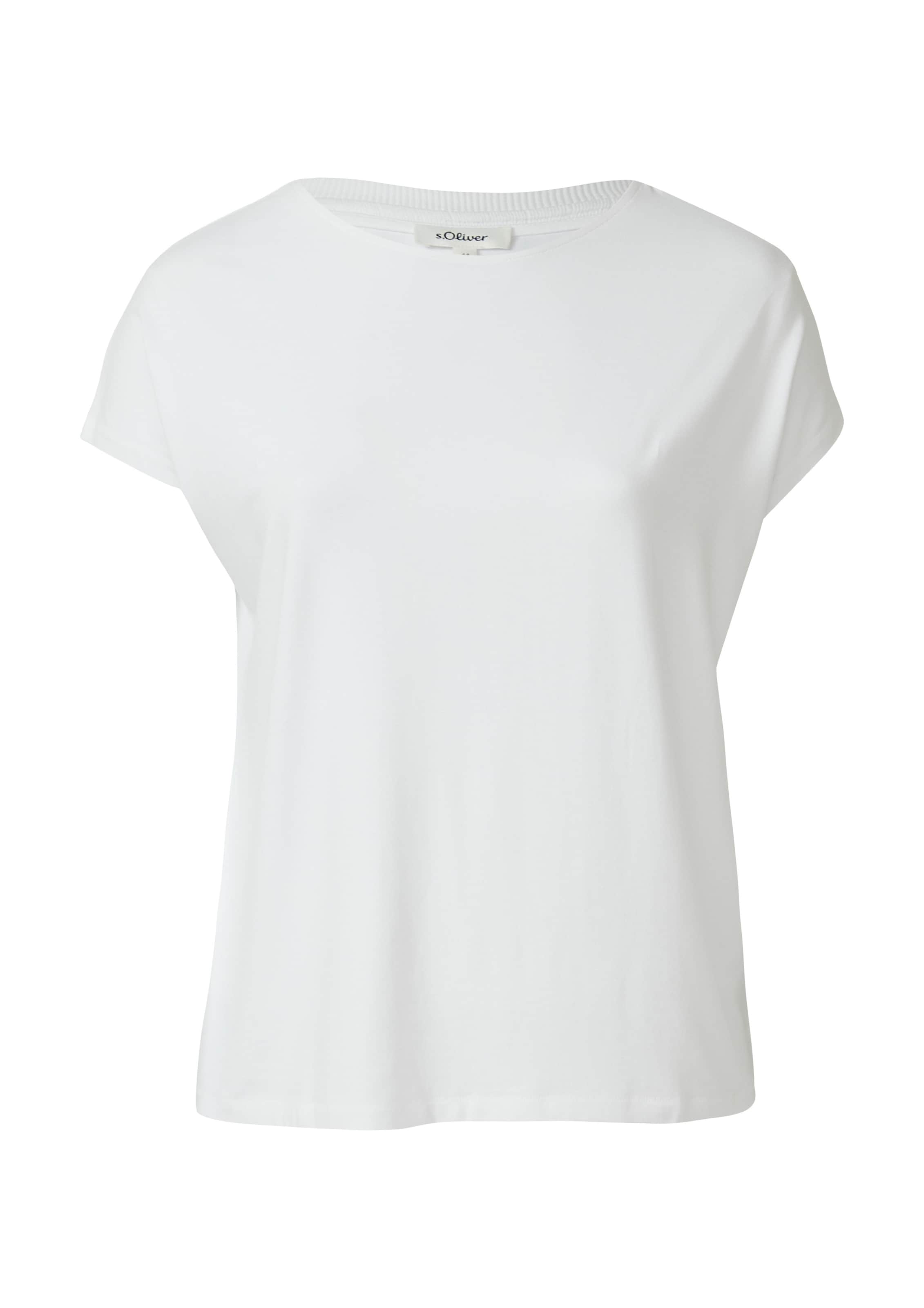 s.Oliver Shirt in Wit: voorkant