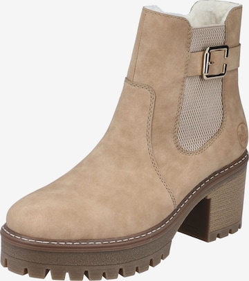 Bottines Rieker en beige : devant