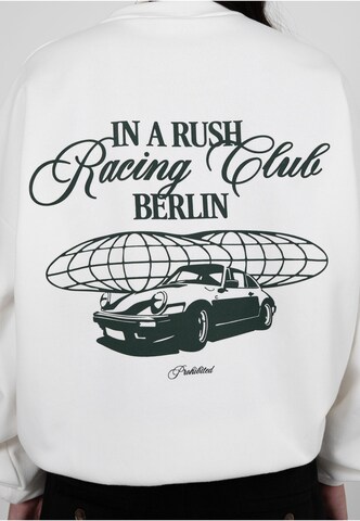 Prohibited Sweatshirt 'In A Rush' in Wit