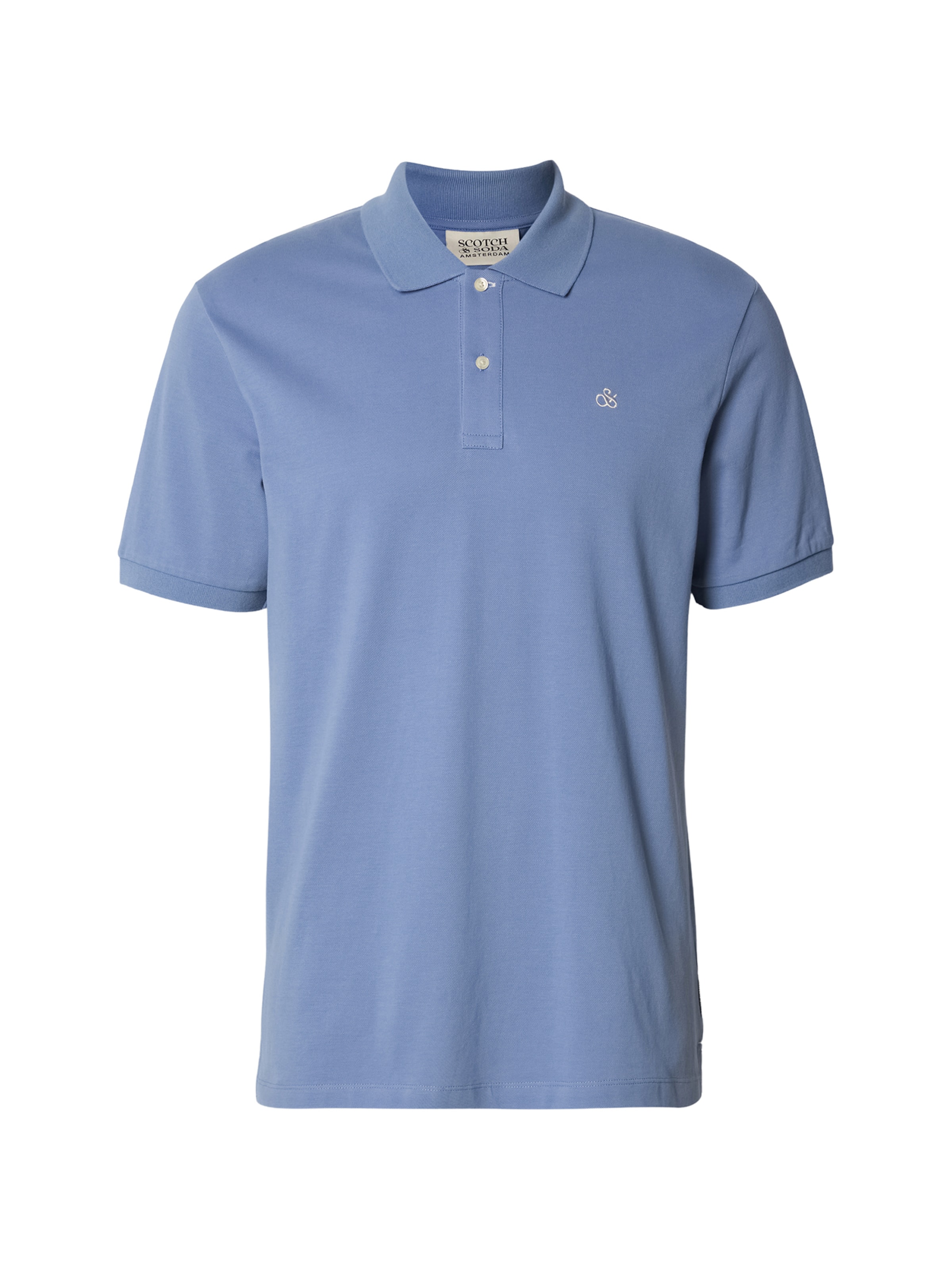 SCOTCH & SODA Póló 'SEASONAL CORE' - kék: elől