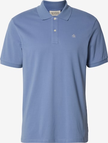 SCOTCH & SODA Póló 'SEASONAL CORE' - kék: elől