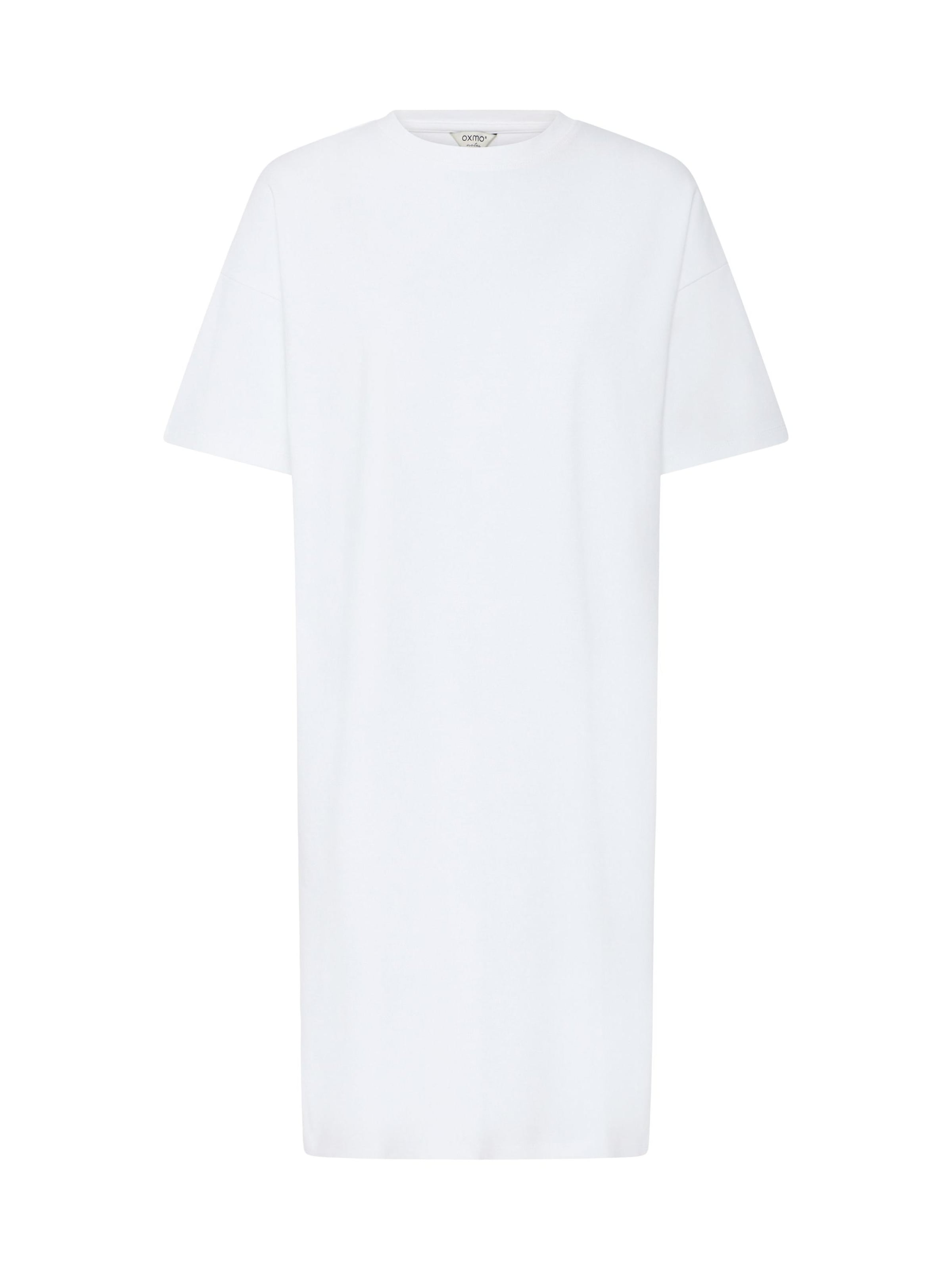 Oxmo T-Shirt-Kleid ' OXNSandy ' in Weiß: Vorderseite