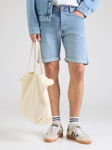 JACK & JONES Regularen Kavbojke 'JJIRICK JJIORIGINAL' | modra barva: sprednja stran