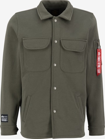 Giacca di mezza stagione di ALPHA INDUSTRIES in verde: frontale