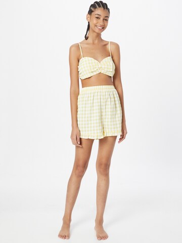 Dorothy Perkins Bralette Bikini in Yellow: front