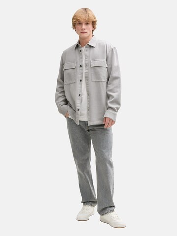 TOM TAILOR DENIM Comfort fit Overhemd in Grijs