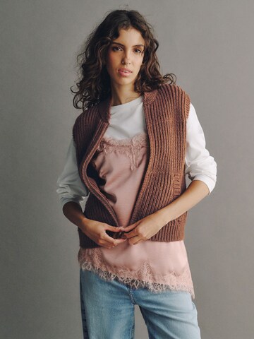 Gilet in maglia di Next in marrone: frontale