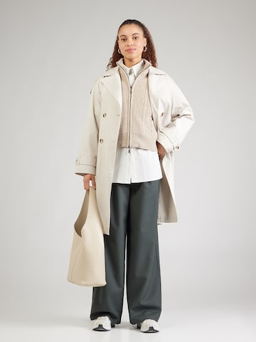 ABOUT YOU Wide leg Veckad byxa 'Masha' i grön