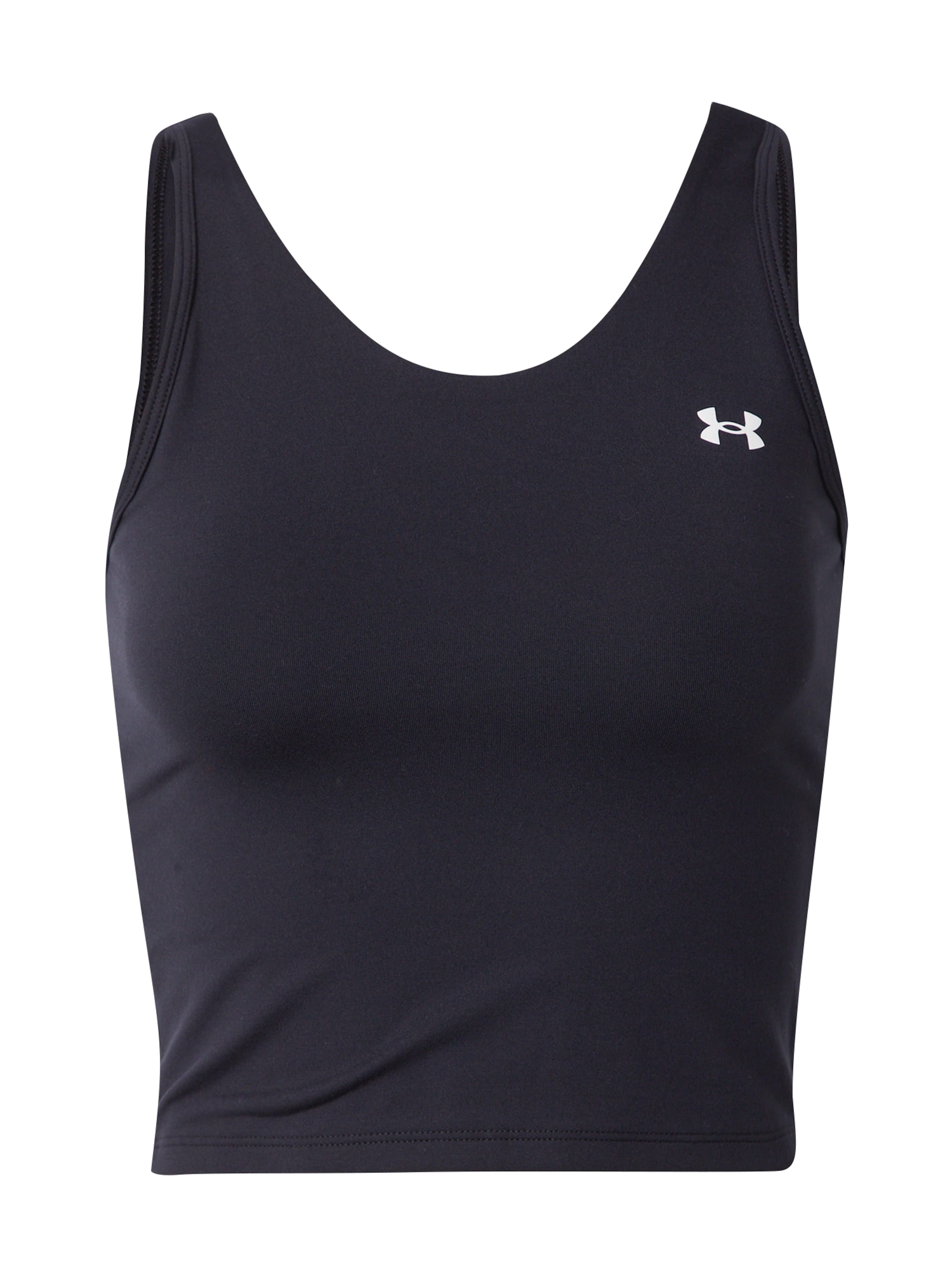Sport top 'EMEA' de la UNDER ARMOUR pe negru: față