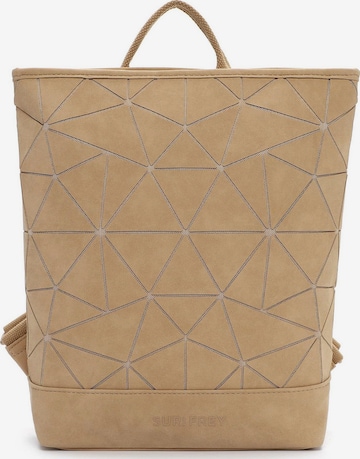 Sac à dos Suri Frey en beige : devant