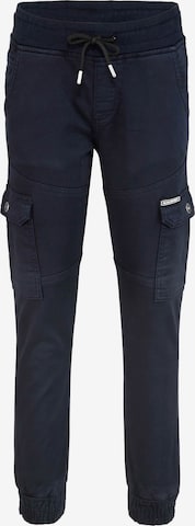 BLUE EFFECT Tapered Pants in Blue: front