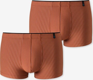 SCHIESSER Boxer shorts 'Long Life Soft' in Brown: front