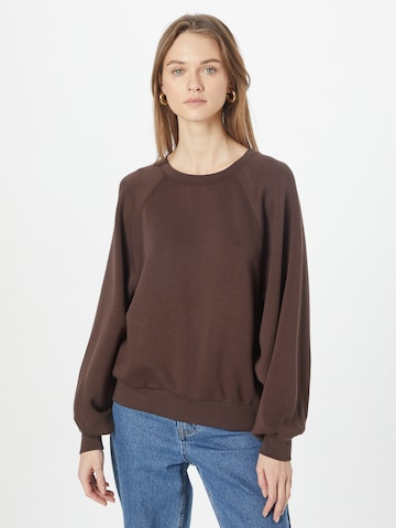 MSCH COPENHAGEN Sweatshirt 'Nelina Ima' in Brown: front
