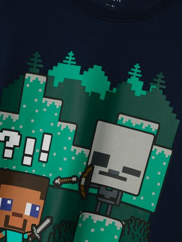 NAME IT Μπλουζάκι 'NKMAC MINECRAFT' σε μπλε
