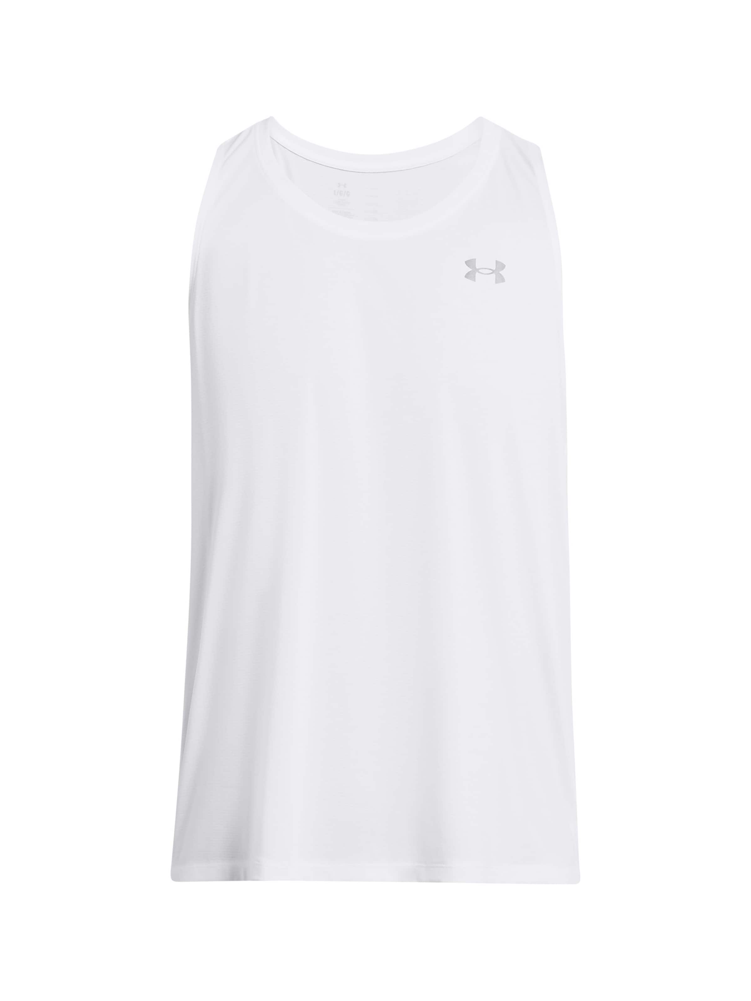 UNDER ARMOUR Functioneel shirt 'Streaker' in Wit: voorkant