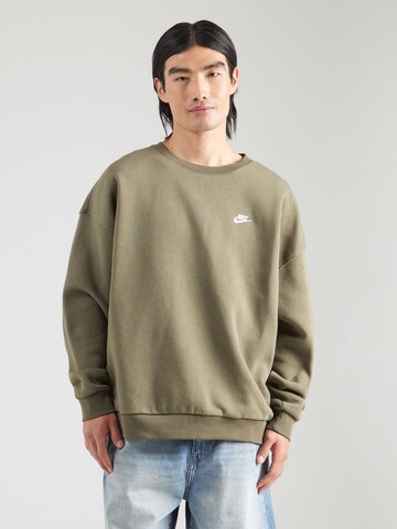 Nike Sportswear Sweatshirt 'CLUB' in Green: front