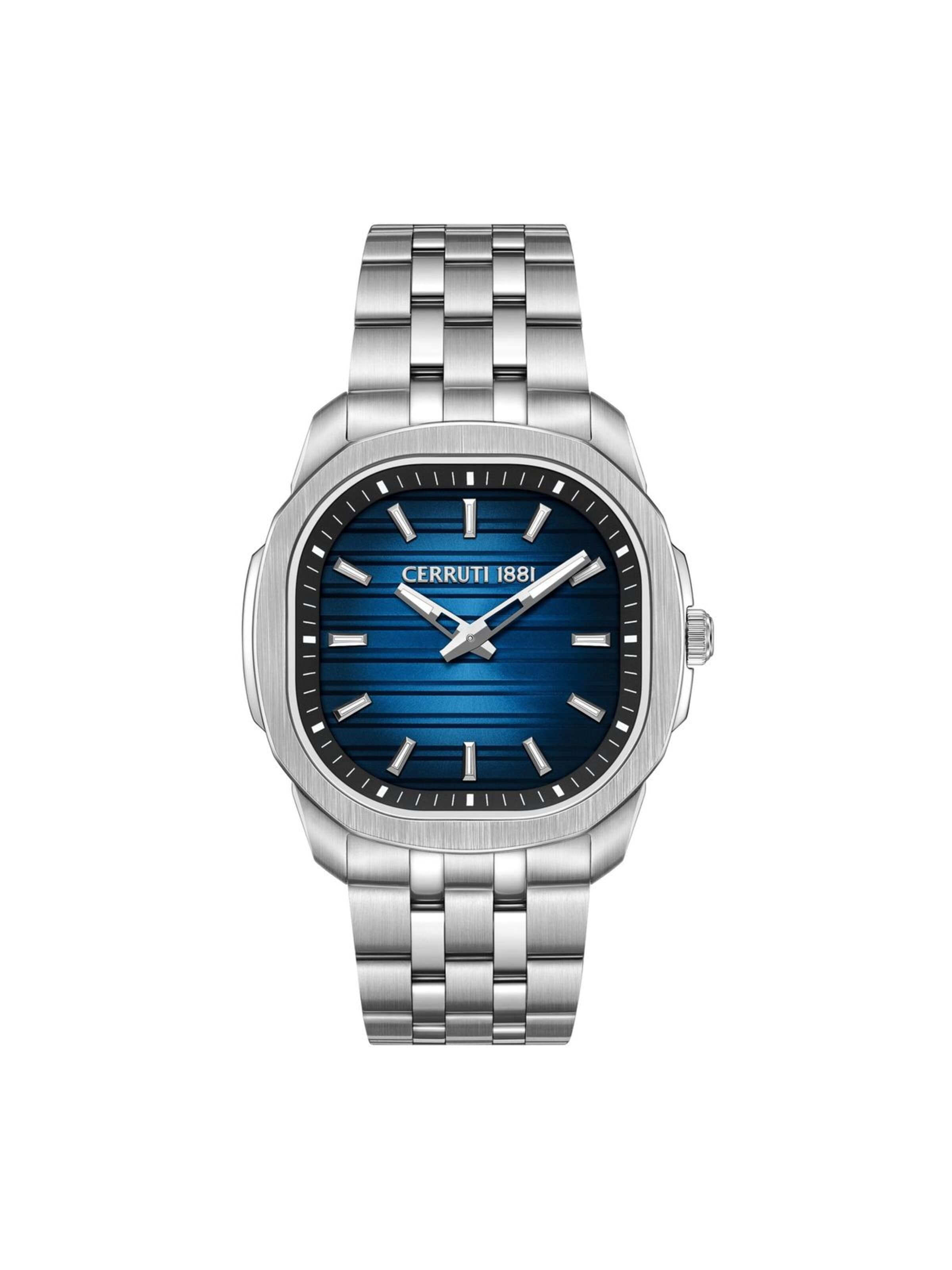 CERRUTI 1881 Zegarek analogowy 'Watch Merano' w kolorze srebrny: przód