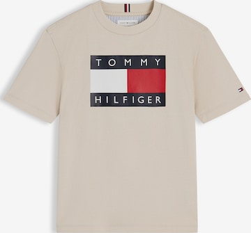 TOMMY HILFIGER Футболка 'HERITAGE' в Бежевый: спереди