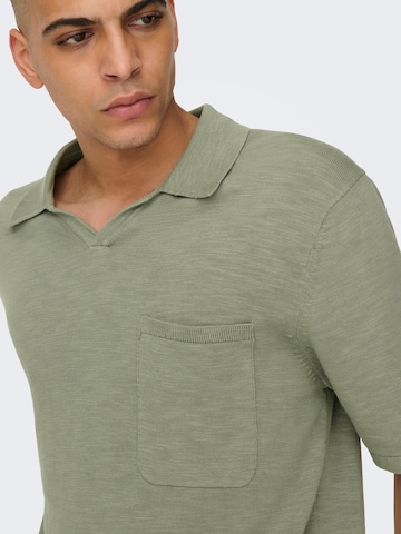 Only & Sons Shirt 'Ace' in Green