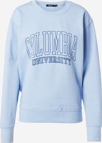 Nasty Gal Sweatshirt 'Columbia' in Blue: front