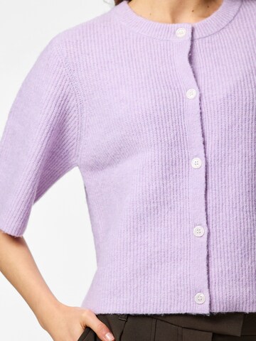 PIECES Kardigan 'PCSILLY' – fialová
