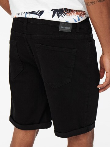 Regular Jeans 'Ply' de la Only & Sons pe negru