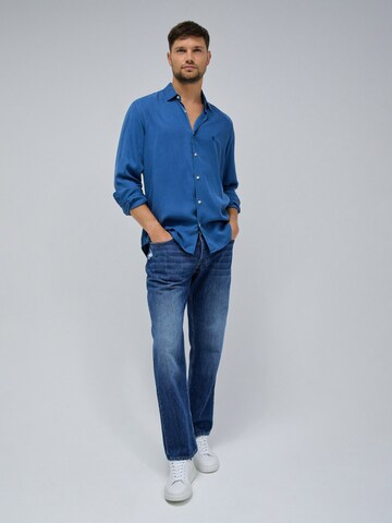 Salsa Jeans Regular fit Overhemd in Blauw