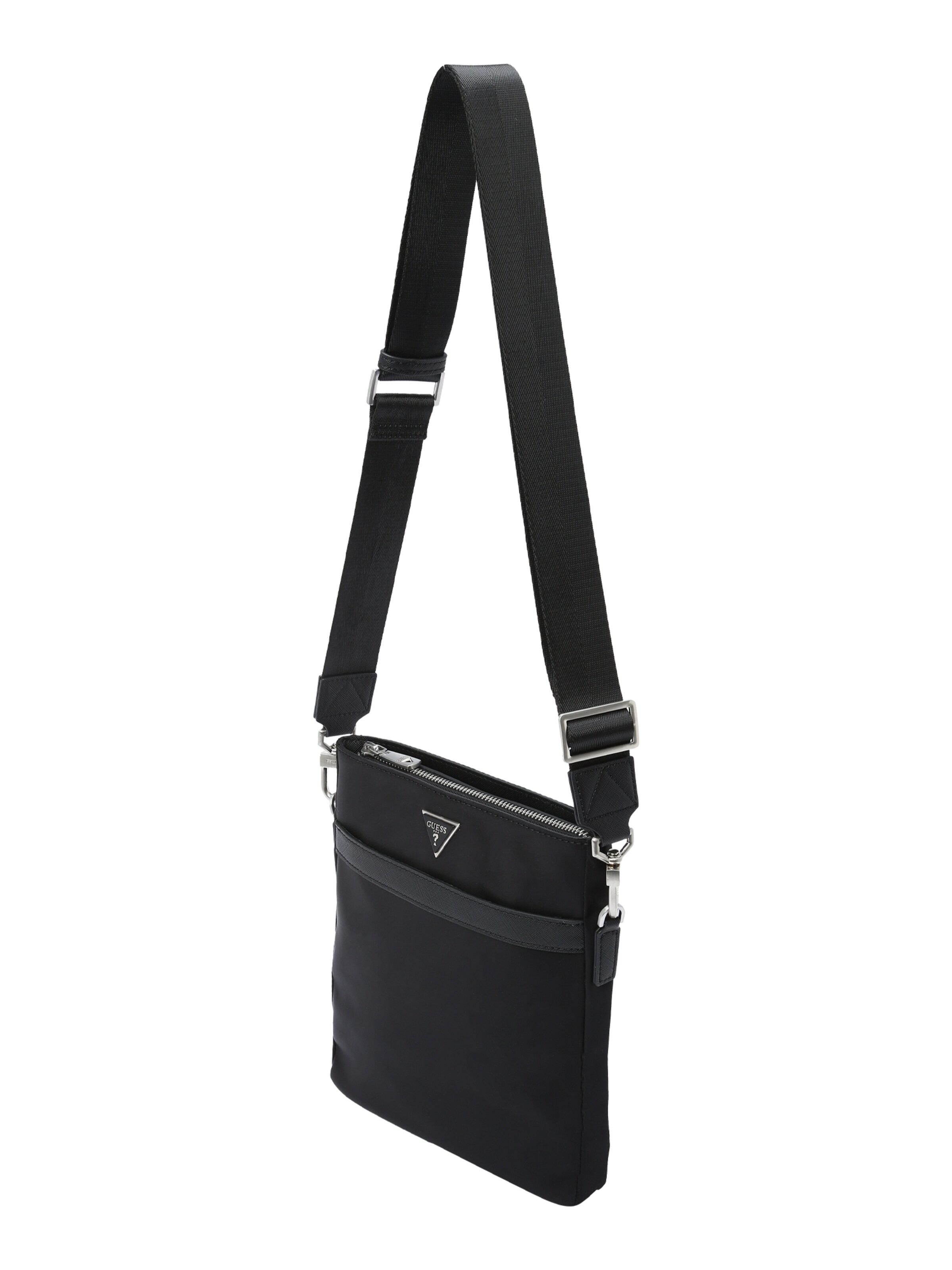 GUESS Umhängetasche 'ROMA' in Schwarz