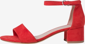 TAMARIS Páskové sandály – červená