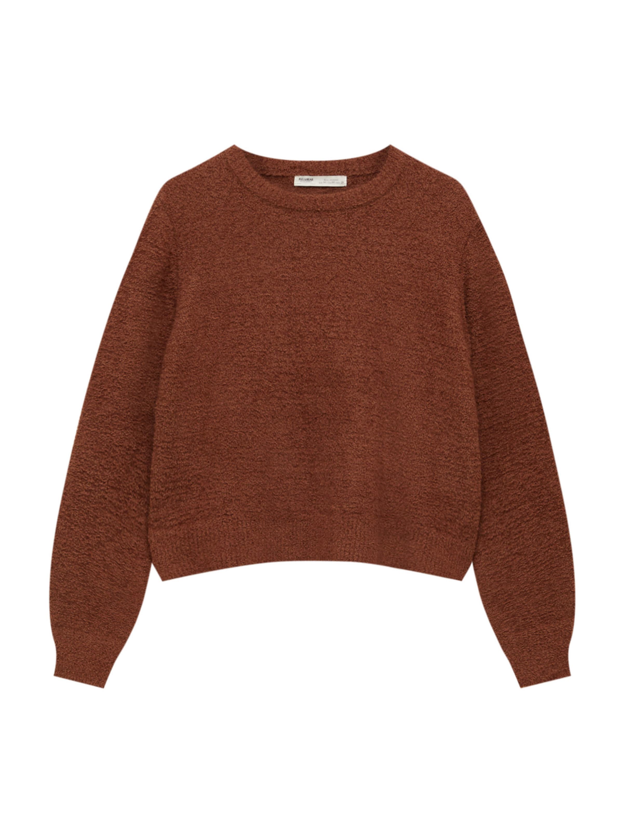 Pull&BearPulover - smeđa boja: prednji dio