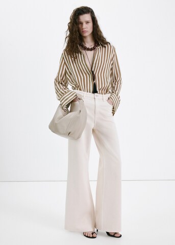 MANGO Wide leg Jeans 'Belle' in Beige
