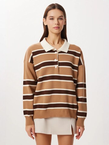 Pullover di Happiness İstanbul in marrone: frontale