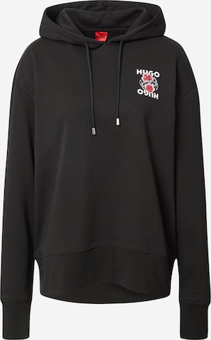 HUGO Red - Sweatshirt 'Dreala 2' em preto: frente