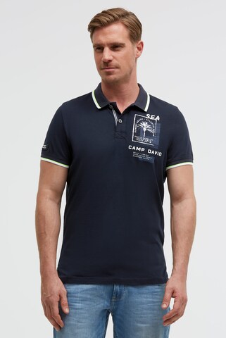 CAMP DAVID Shirt in Blue: front