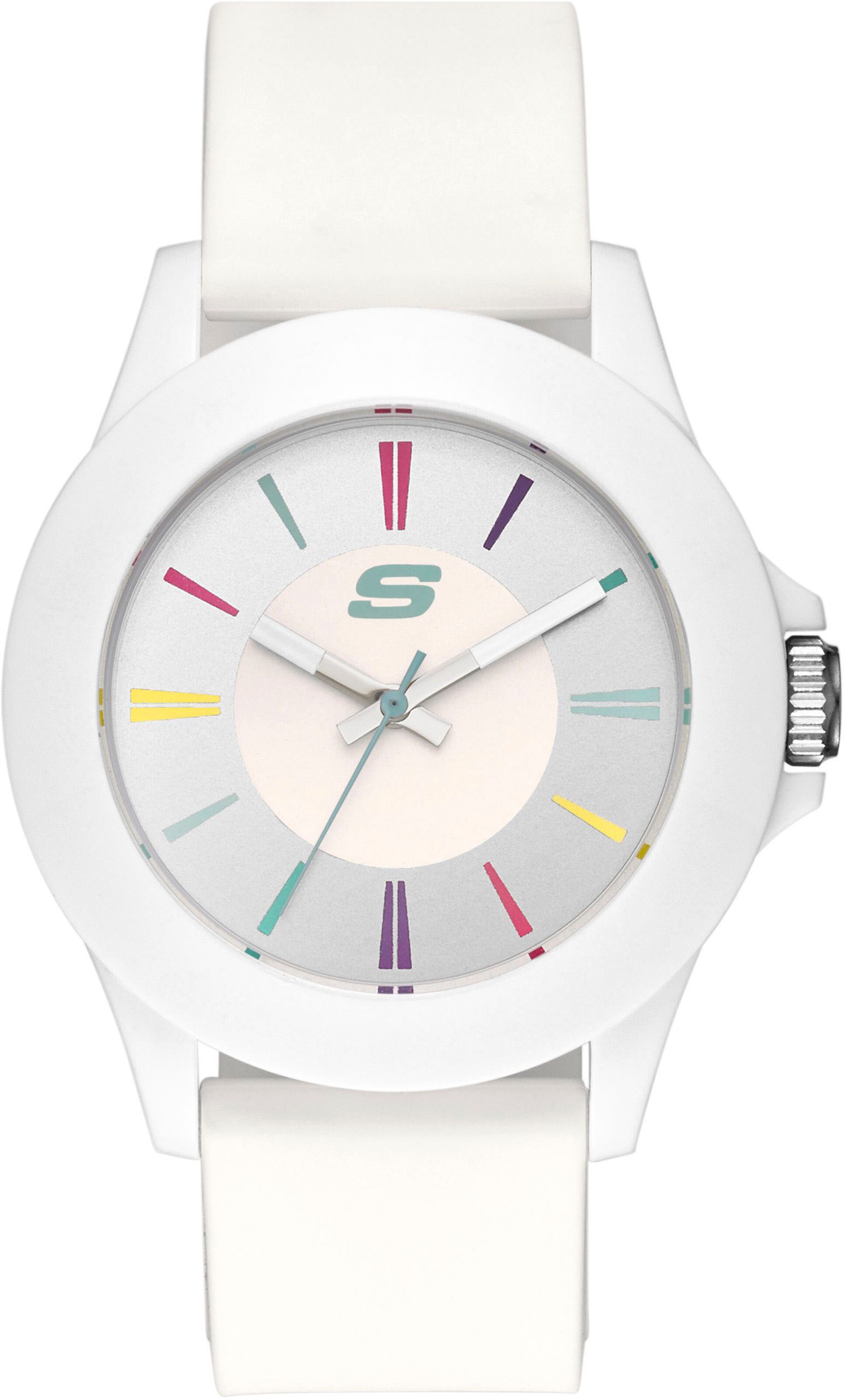 SKECHERS Analog Watch in White: front